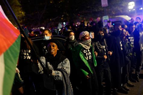 The protests outside DNC headquarters signal the divides in Biden’s base over Israel-Hamas war